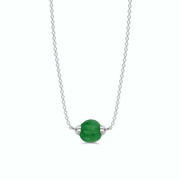 AROHI - Green Jade Gemini Necklace